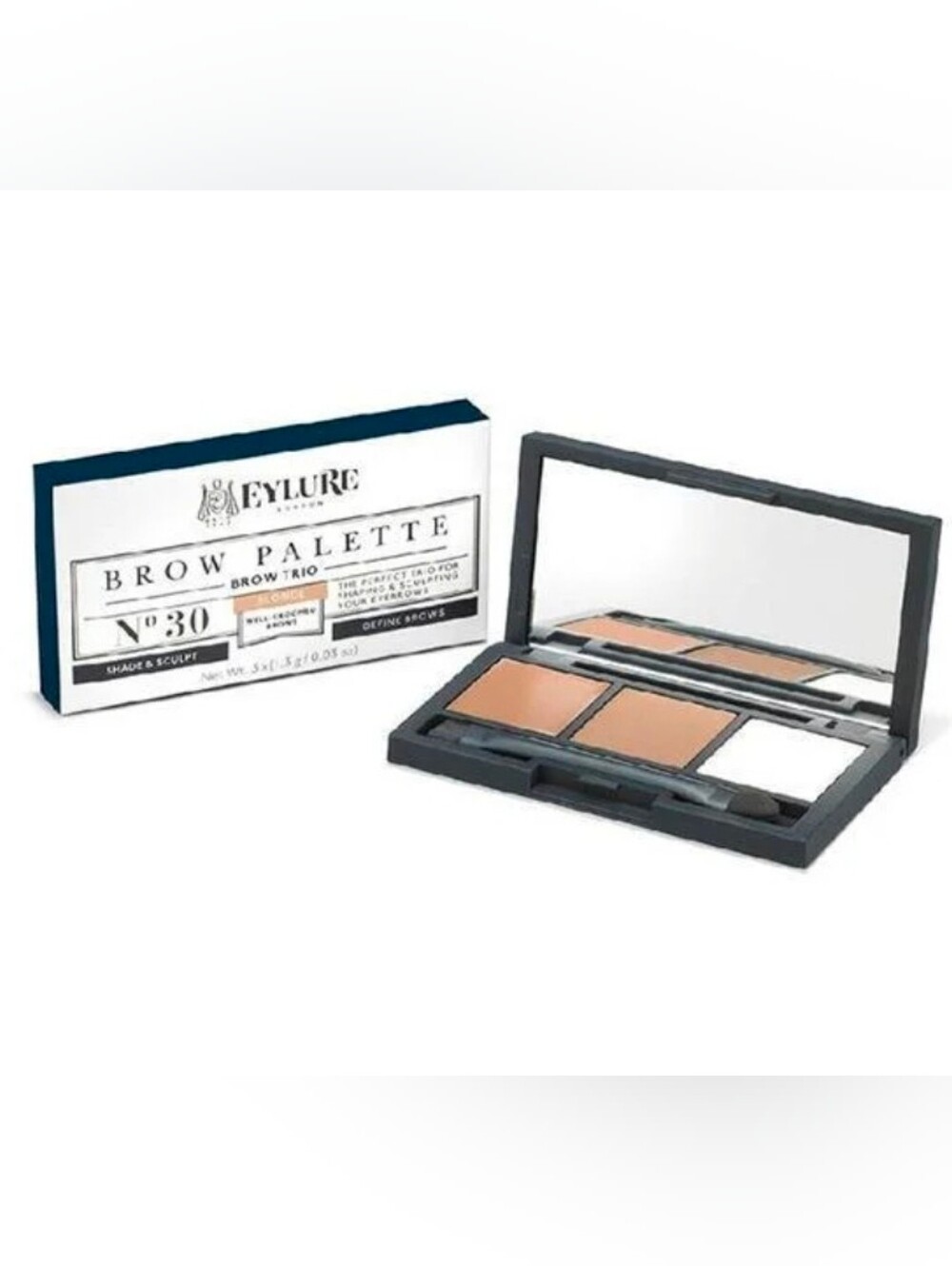 Eylure #30 BLONDE Brow Palette Brow Trio Shade & Sculpt NIB! - Picture 2 of 2